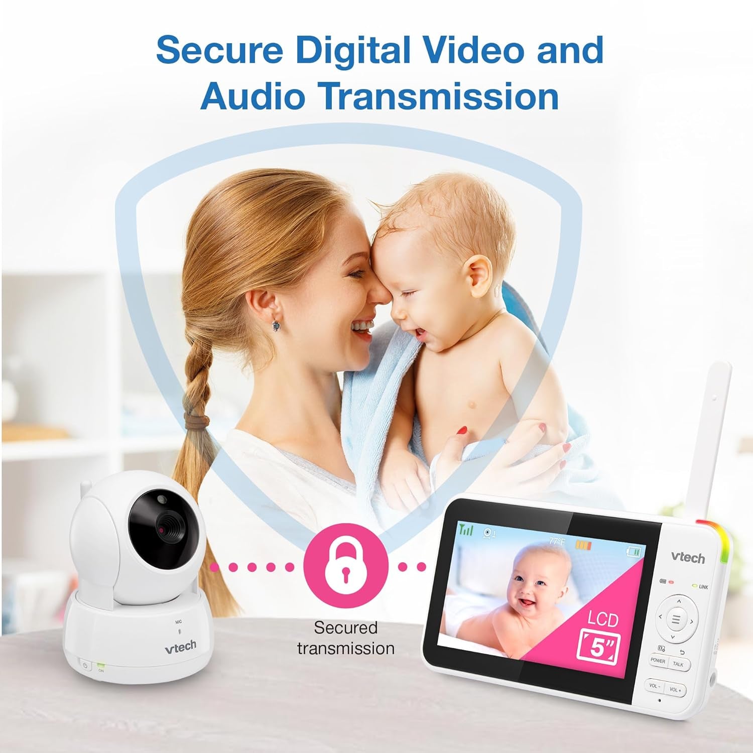 5-Inch LCD Baby Monitor – Clear, Secure, and Reliable Monitoring - VOLARA Supply