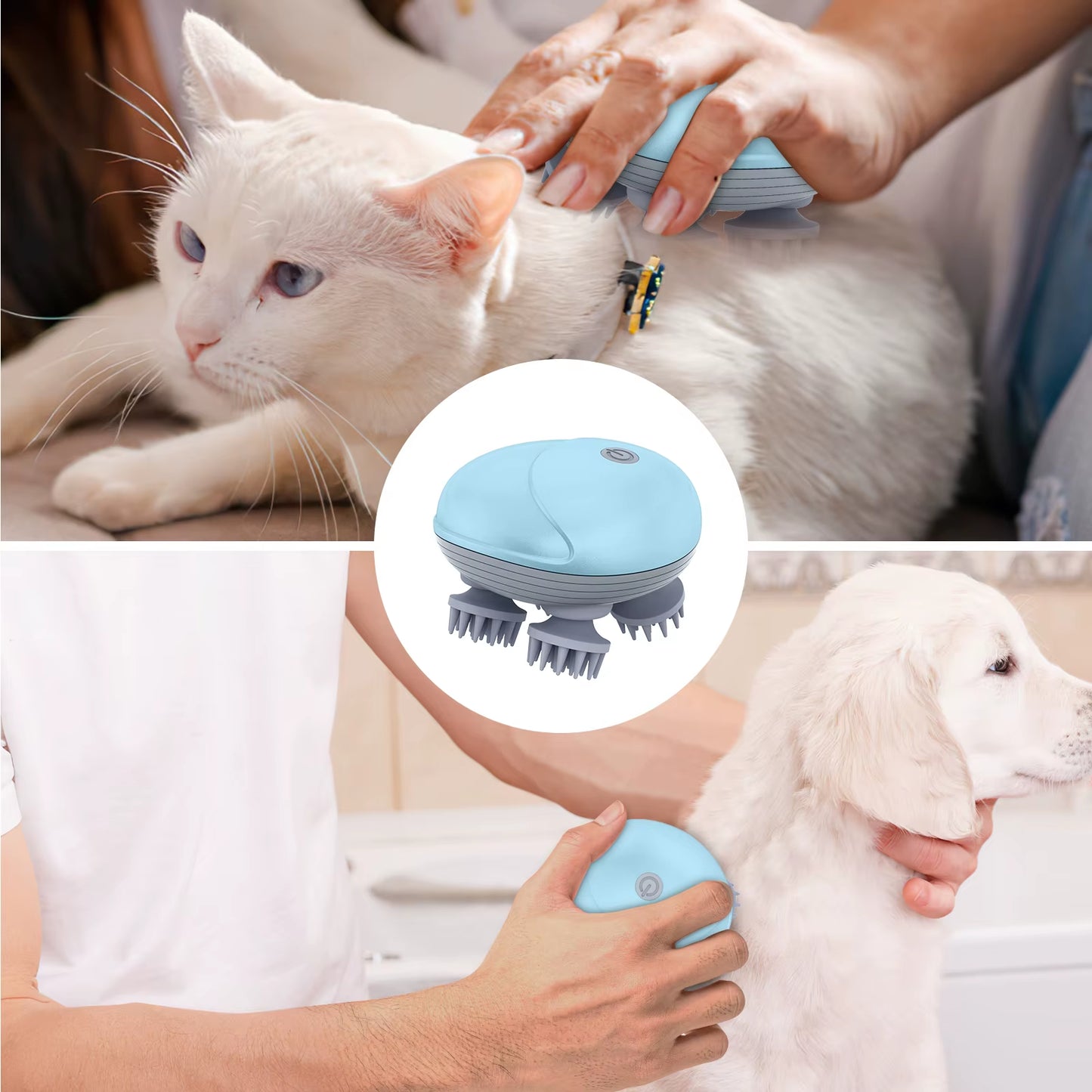 Electric Pet Massager – Handheld Relaxation & Hair Growth Device for Cats and Dogs - VOLARA Supply