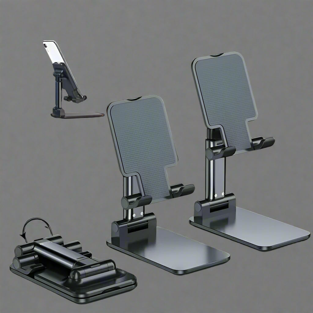 Foldable Desktop Tablet & Phone Holder – Adjustable Stand for Desk - VOLARA Supply