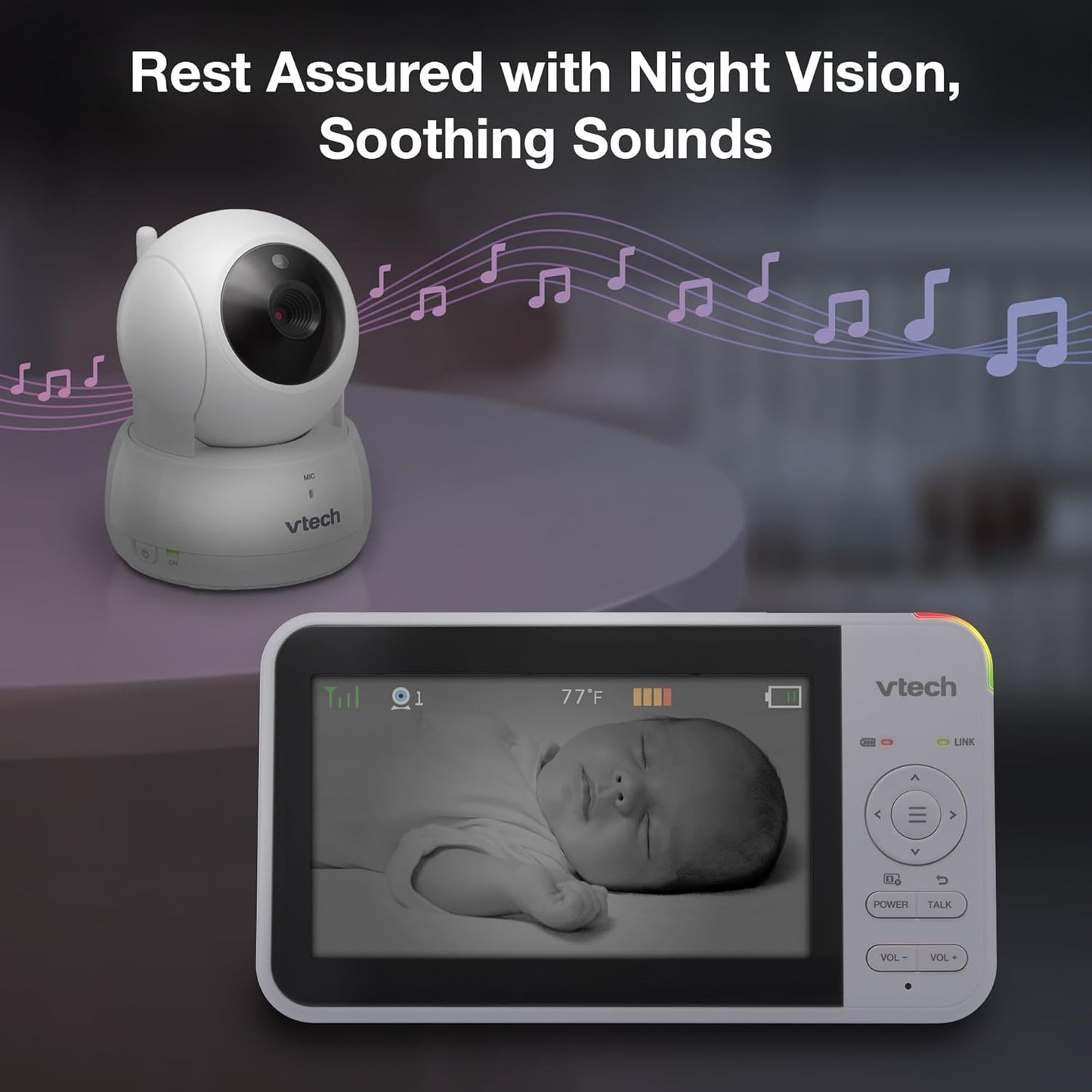 5-Inch LCD Baby Monitor – Clear, Secure, and Reliable Monitoring - VOLARA Supply