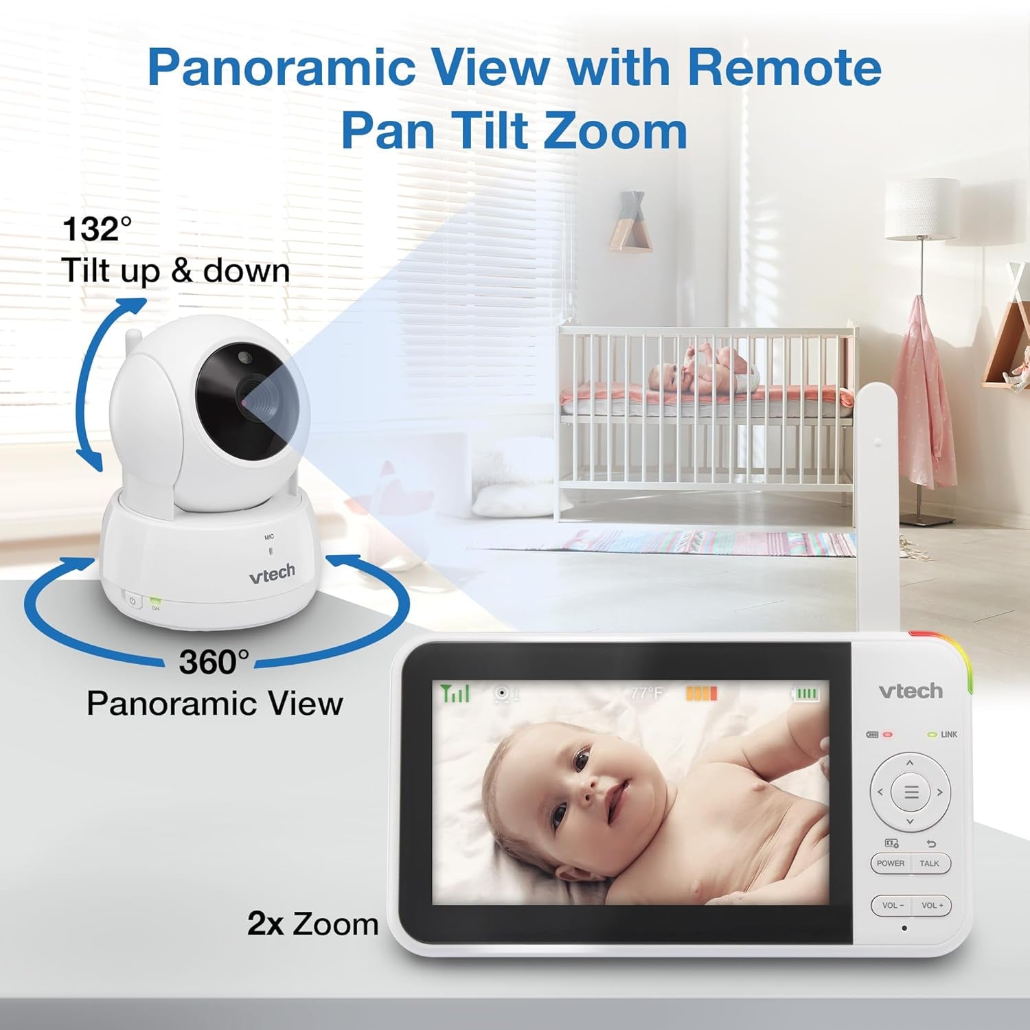 5-Inch LCD Baby Monitor – Clear, Secure, and Reliable Monitoring - VOLARA Supply