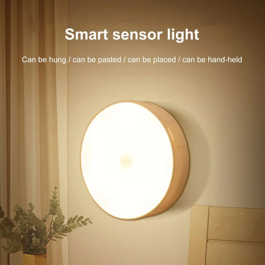 LED Motion Sensor Night Light – USB Rechargeable, Wireless Magnetic Mount, Automatic Lighting for Home Safety - VOLARA Supply