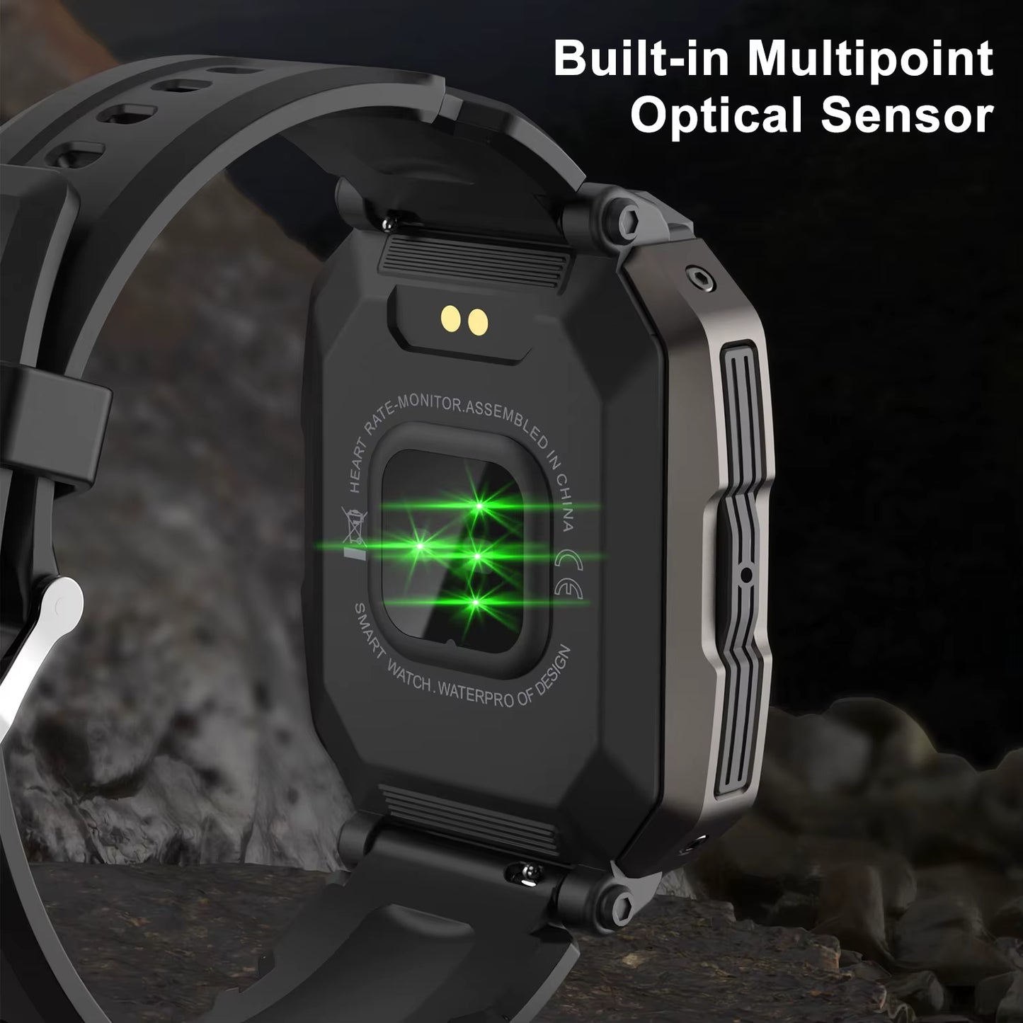 Military Grade Smartwatch | 100+ Sports Modes, Bluetooth Calls, and Comprehensive Health Tracking - VOLARA Supply