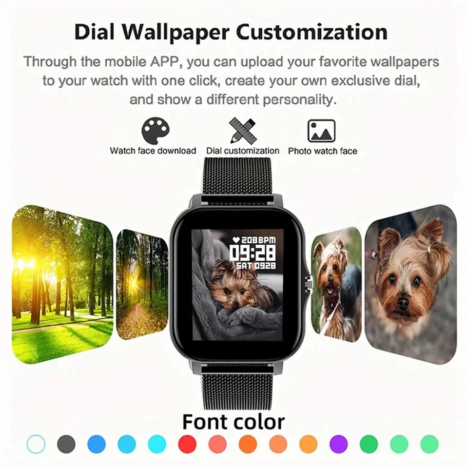 Smartwatch with 1.44" Color Display, Bluetooth Calling & Health Tracking - VOLARA Supply