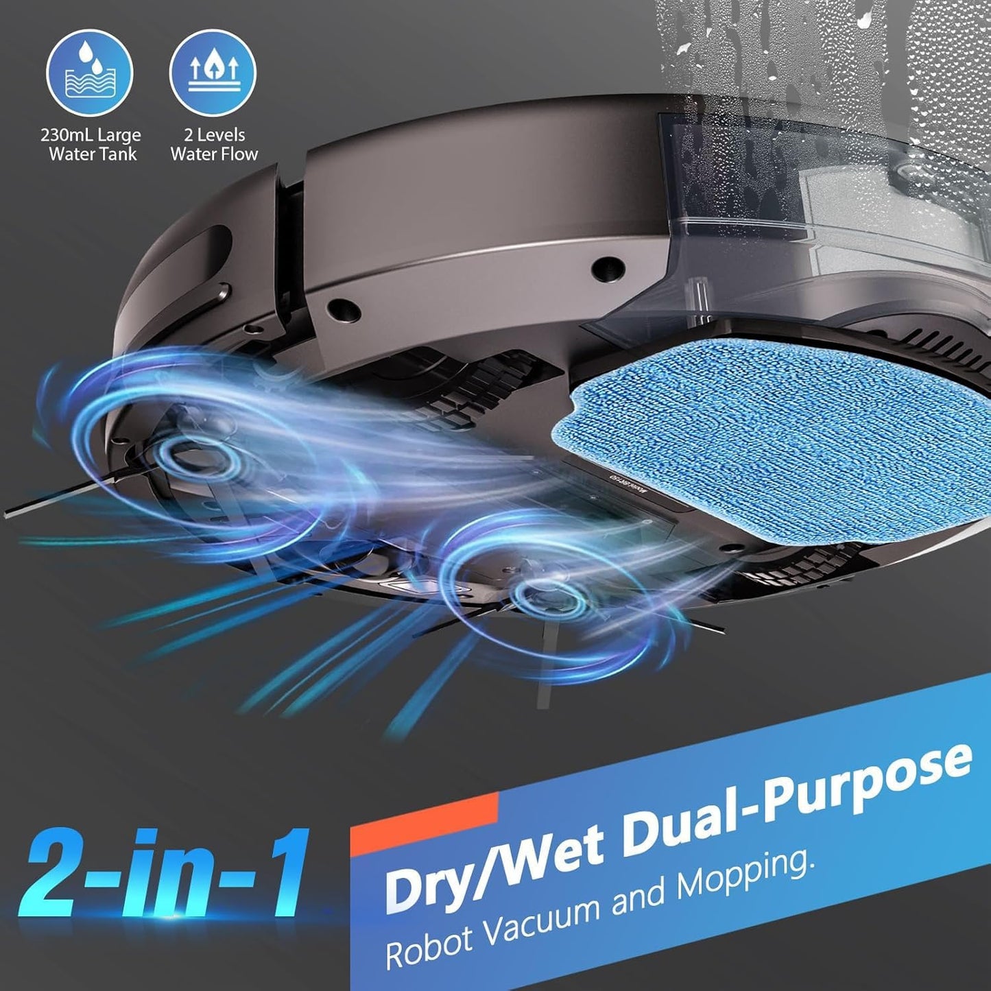 2-in-1 Robot Vacuum & Mop – Powerful, Smart, and Hands-Free Cleaning - VOLARA Supply