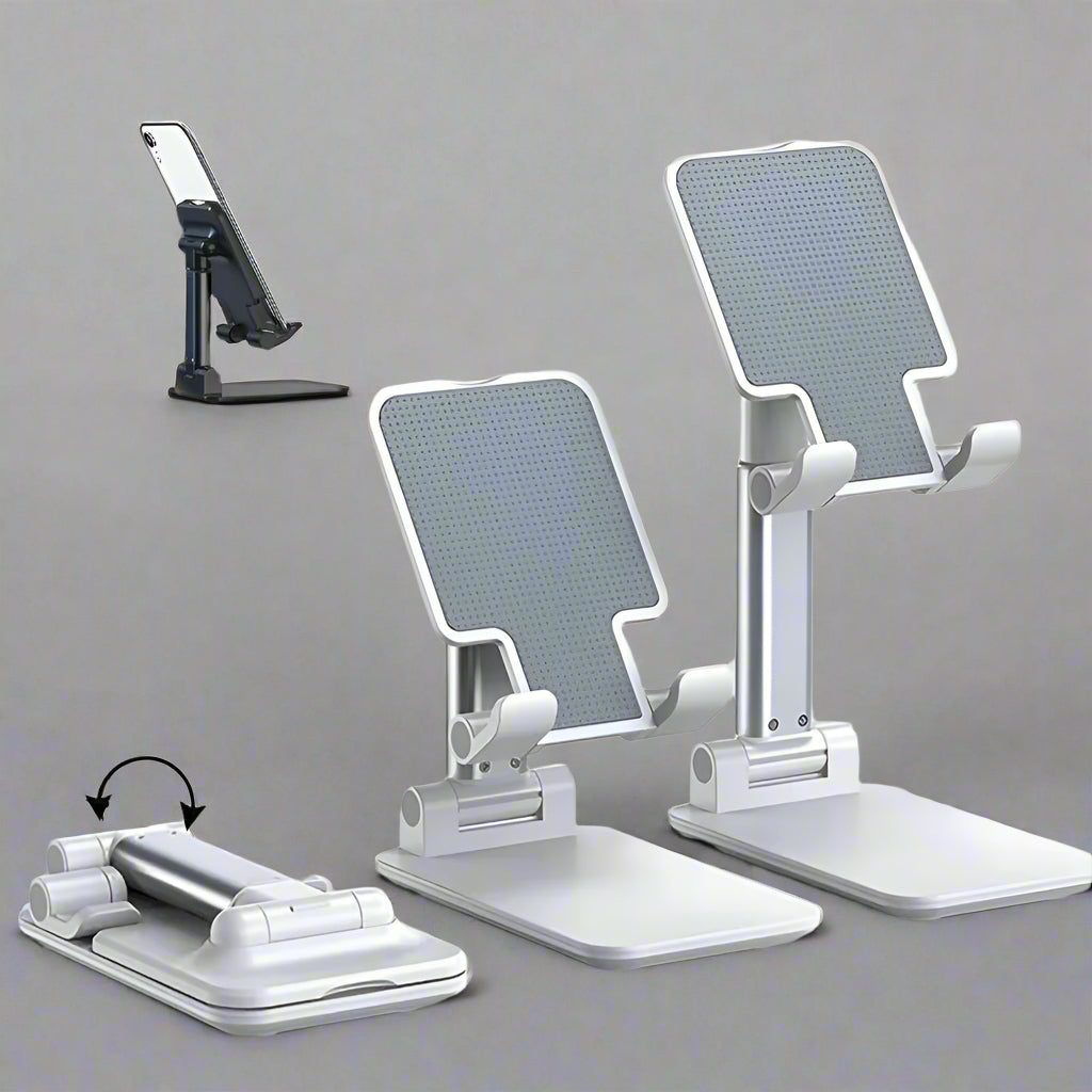 Foldable Desktop Tablet & Phone Holder – Adjustable Stand for Desk - VOLARA Supply