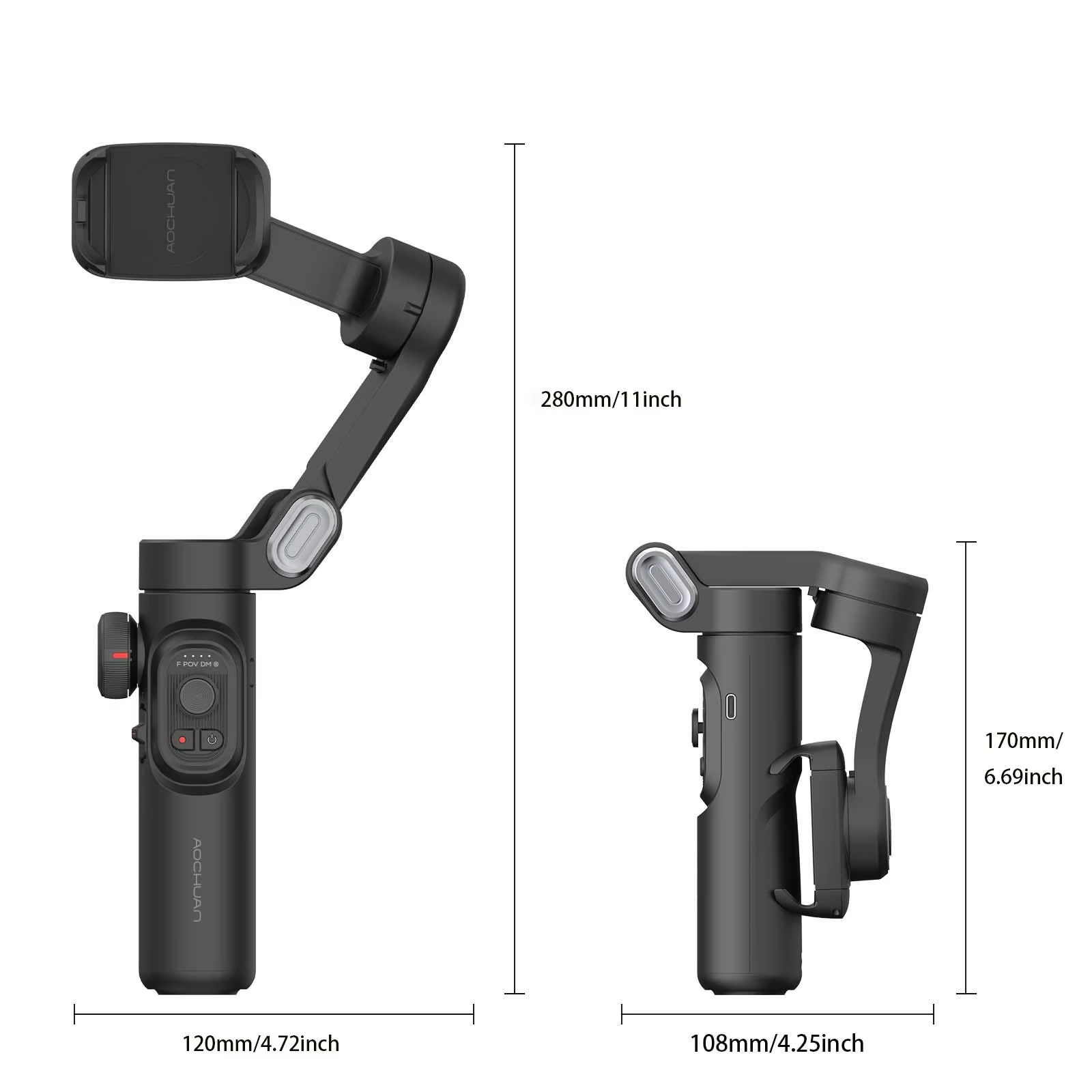 Premium AI-Integrated 3-Axis Smartphone Gimbal Stabilizer – Smooth, Smart & Versatile - VOLARA Supply