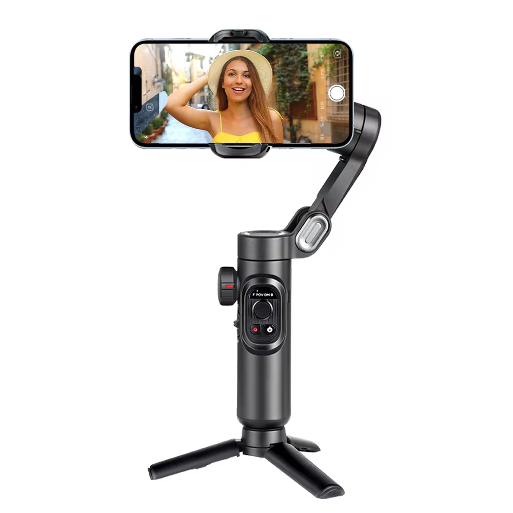 Premium AI-Integrated 3-Axis Smartphone Gimbal Stabilizer – Smooth, Smart & Versatile - VOLARA Supply