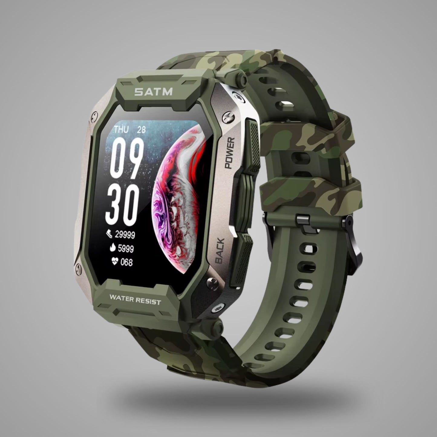 Military Grade Smartwatch | 100+ Sports Modes, Bluetooth Calls, and Comprehensive Health Tracking - VOLARA Supply