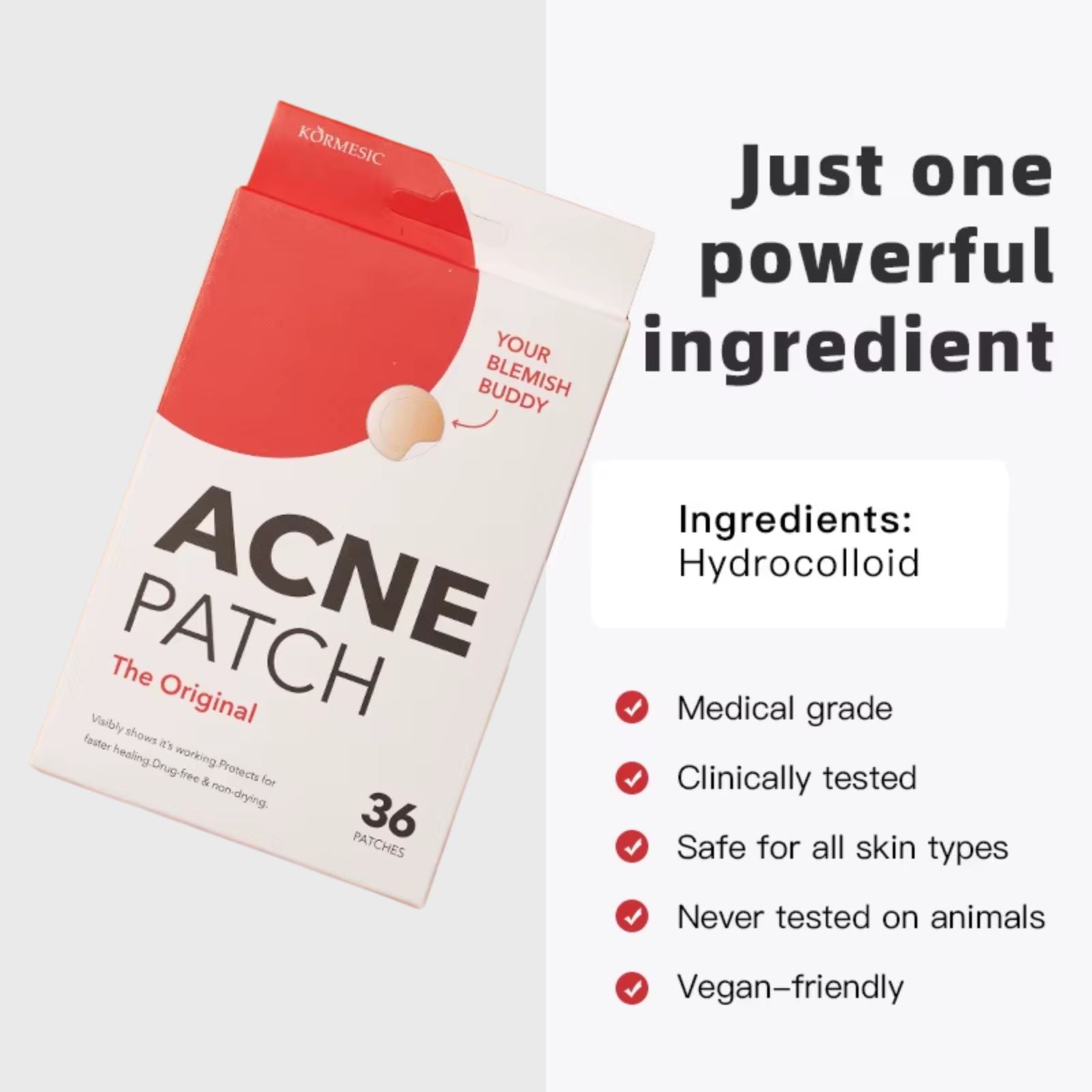 Acne Patch – Invisible, Waterproof & Fast-Healing Hydrocolloid Patches for Clear Skin - VOLARA Supply