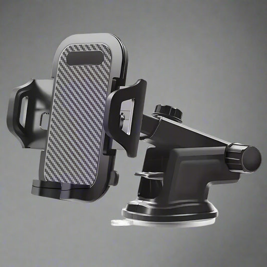 Gravity-Activated Car Phone Mount with Strong Suction Cup & Air Vent Option - VOLARA Supply