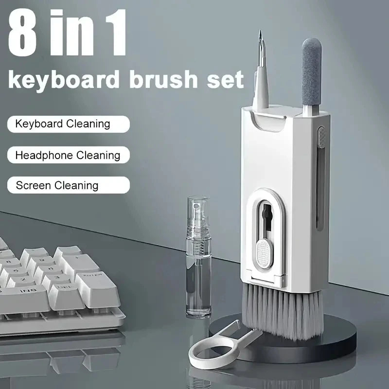 8-in-1 Multi-Purpose Device Cleaning Kit – Keep Keyboards, Earphones, & Screens Spotless - VOLARA Supply