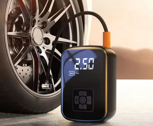 Wireless Car Air Compressor - Portable Electric Tire Inflator for Cars, Bikes & More - VOLARA Supply